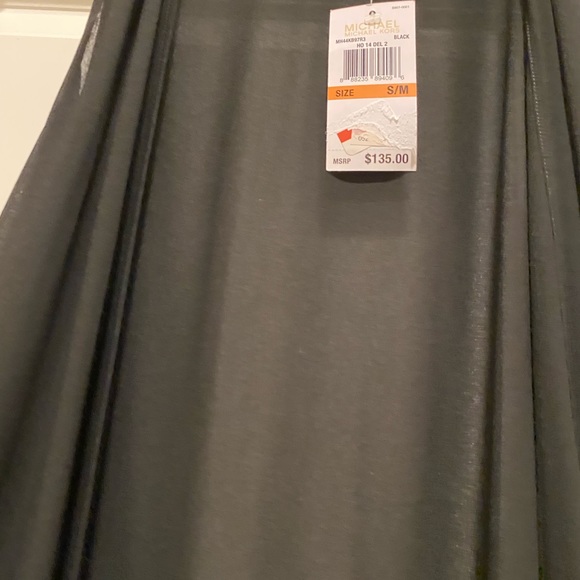 MICHAEL KORS NWT VEST BLACK with Fringe Black Size -S/M - Picture 3 of 7